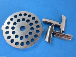 3/16&quot; Meat Grinder plate disc &amp; knife for Waring Pro Oster &amp; Back to Basics - £15.20 GBP