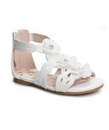 Jumping Beans Extravagant Toddler Girls’ Gladiator Sandals Size 8T White - $17.99