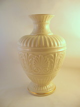 Lenox Athenian Vase Signed Discontinued Style Ivory Gold Trim 12 Inch x ... - $99.99