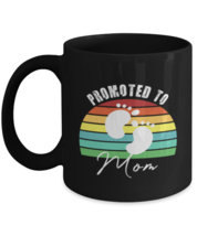 Mom Mugs Promoted To Mom Black-Mug  - £13.63 GBP