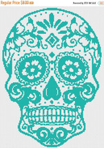 Sugar Skull - pop art - 129 x 175 stitches - Cross Stitch Pattern L906 - £3.13 GBP