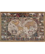 Old World Map - 496 x 331 stitches - Cross Stitch Pattern L630 - £3.15 GBP