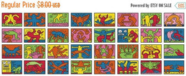 Retrospect K. Haring - 486 x 165 stitches - Cross Stitch Pattern L663 - £3.14 GBP