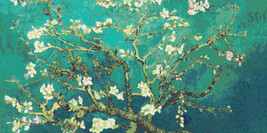 counted cross stitch pattern Almond tree Van Gogh 441 x 220 stitches BN011 - £3.17 GBP