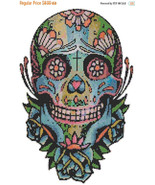 Sugar Skull - pop art - 119 x 183 stitches - Cross Stitch Pattern L637 - £3.14 GBP