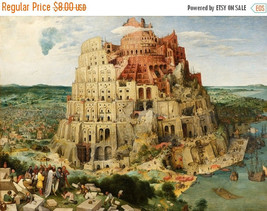 Tower of Babel Bruegel - 496 x 363 stitches - Cross Stitch Pattern L671 - £3.13 GBP