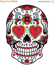 Sugar Skull - pop art - 138 x 197 stitches - Cross Stitch Pattern L685 - $3.99