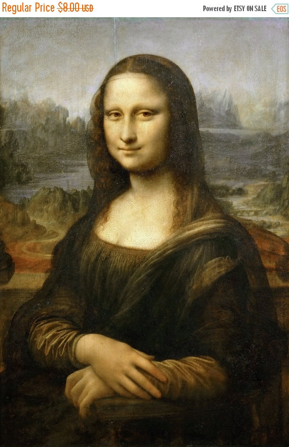 Mona Lisa - by da vinci - 276 x 410 stitches - Cross Stitch Pattern L629