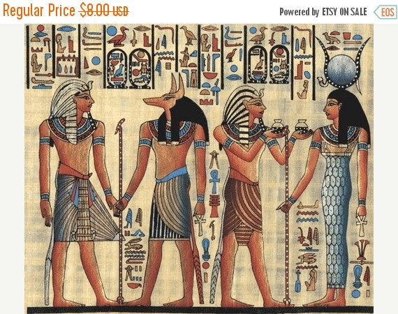 Egyptian hieroglyphs - 220 x 182 stitches - Cross Stitch Pattern L661