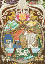 counted Cross Stitch Pattern Lord of rings LOTR 218*307 stitches BN752 - $3.99