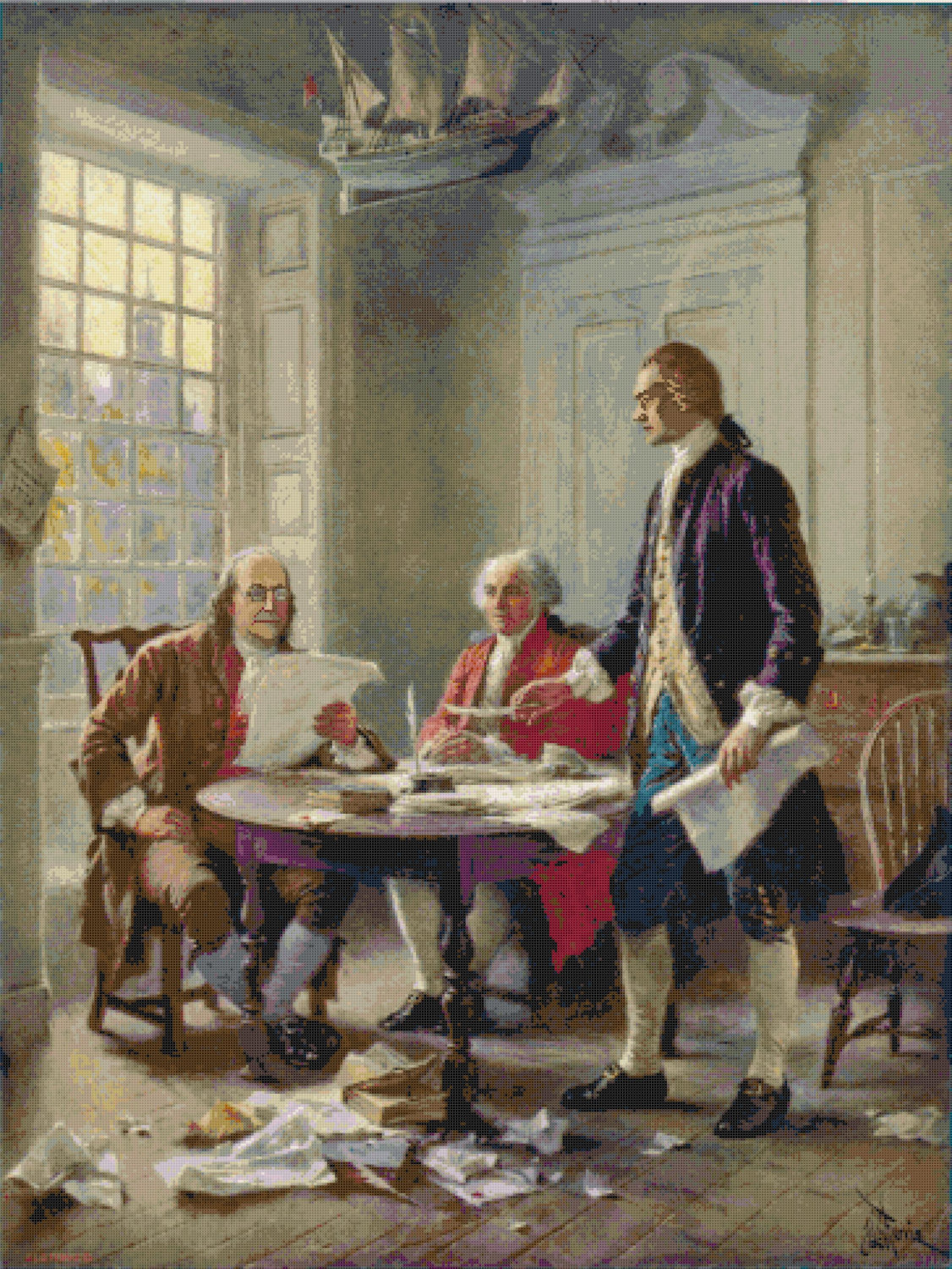 Declaration of Independence - 364 x 485 stitches - Cross Stitch Pattern ... - $3.99