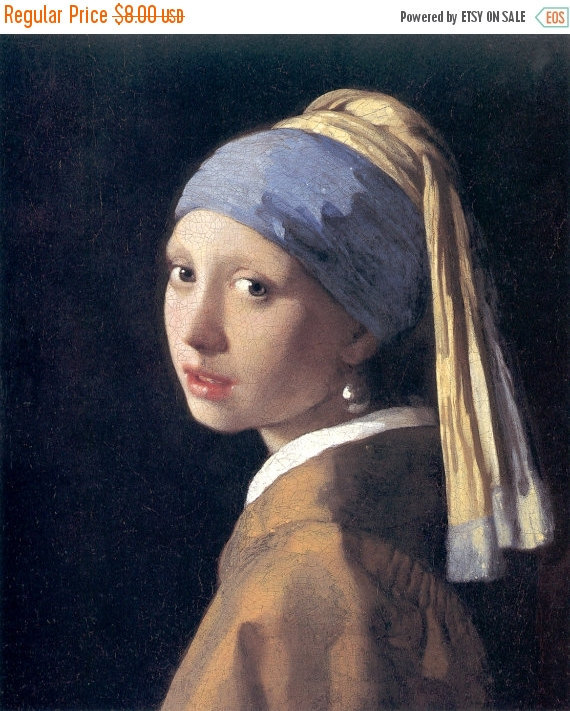 Girl with a Pearl Earring - 331 x 393 stitches - Cross Stitch Pattern L143