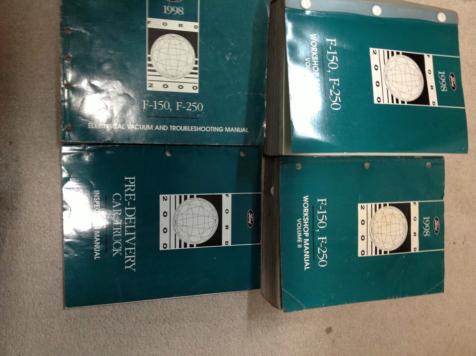 1998 Ford F-150 F150 F250 F-250 Truck Service Workshop Repair Manual Set of 4... - $100.02 1998 Ford F-150 F150 F250 F-250 Truck Service Workshop Repair Manual Set of 4... - $100.02