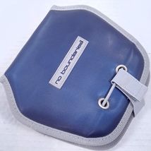 Vintage No Boundaries CD DVD disc wallet blue grey travel storage case h... - $25.00