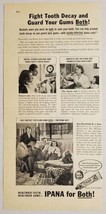 1949 Print Ad IPANA Toothpaste Happy Family &amp; Dog Bristol-Myers - £8.90 GBP