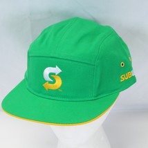 Subway Crew Hat Green Official 5 Panel Snapback Cap Fast Food Hat NEW - $4.89