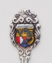 Collector Souvenir Spoon Liechtenstein Coat of Arms Porcelain Enamel Emblem - £11.79 GBP