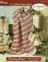 Needlecraft Shop Crochet Pattern 962360 Country Stripes Afghan Collectors Series - $2.99