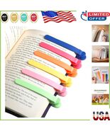 Thoughtful Gift: 6 Silicone Bookmarks for Readers of All Ages - Cute Design - $420.09 MXN