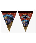 12’ foot Mudslinger Monster Truck Party Supplies Flag Banner decorations - $4.46