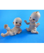 Kelvin&#39;s Japan Bisque Porcelain 3&quot; ADORABLE! set of 2 Cupie babies Vintage  - £11.83 GBP