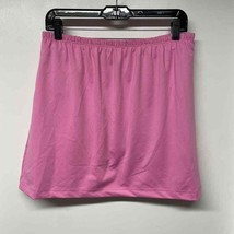 Wilsons Womens Solid Pink Pull On Tennis Skirt Size XL Skort Attached Sh... - $21.78