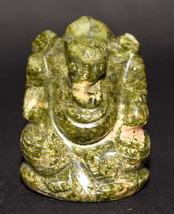 Lord Ganesha In Natural Unakite Gemstone - 89 gm - $74.25