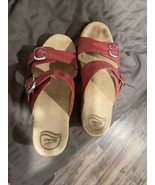 Dansko Women Rust Pebbled Slides Mules Wooden Platforms Sandals EU40/US9... - £23.65 GBP