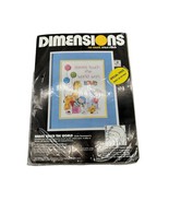 Dimensions Babies Touch The World No Count Cross Stitch 9&quot; x 12&quot; 1988 3919 - £13.12 GBP