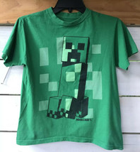 2017 Minecraft Collector Mojang Creeper Boys Girls T-Shirt Tee Small 6/7 SM/C/P  - £9.62 GBP