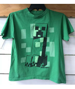 2017 Minecraft Collector Mojang Creeper Boys Girls T-Shirt Tee Small 6/7... - £9.62 GBP