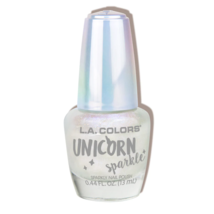 L.A. COLORS Unicorn Sparkle Nail Polish - White Silver Glitter *SUGAR SN... - £3.17 GBP