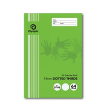 Olympic A4  Dotted Thirds 64-Page Exercise Book (Pack of 20) - $47.81