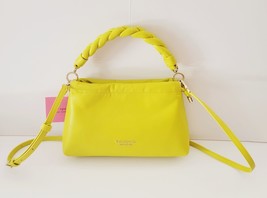 Kate Spade Meringue Smooth Nappa Leather Small Crossbody Handbag Lime Slice - $152.71