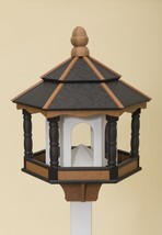 HUGE BIRD FEEDER ~ Amish Handmade Hexagon Recycled Poly in Black, Cedar ... - £250.39 GBP