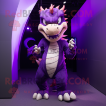 Purple Dragon mascot costume character dressed with Joggers and Belts - $1,209.00