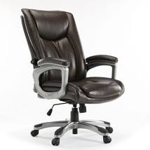 Executive Office Chair, Computer Chair, Comfortable Office Chair Swivel, Brown - £151.86 GBP