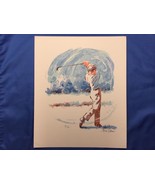 William A Sloan Original Colored Lithograph, Signed &amp; Numbered “Golf” - $1,822.09 MXN