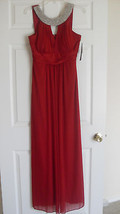 Onyx Nite New Womens Red Embellished Neck Halter Gown  8    $119 - £46.98 GBP