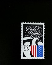 1989 25c Bill of Rights, Eagle &amp; Flag Scott 2421 Mint F/VF NH - $0.99