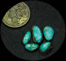 6.0 cwt. Vintage Easter Blue Asst. Lot of 5 Turquoise Cabochons - £27.97 GBP