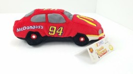 Vintage NASCAR Beanie Racers #94 Bill Elliott Red McDonald&#39;s Race Car 1998 NOS - £7.43 GBP