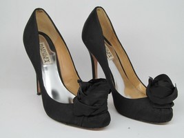 Badgley Mischka Black Stiletto Rose Size 7.5 M - £29.16 GBP