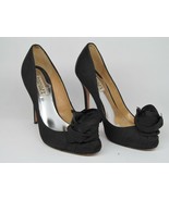 Badgley Mischka Black Stiletto Rose Size 7.5 M - $39.00