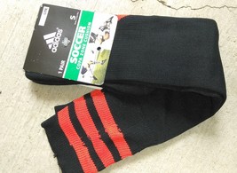 Adidas  Men's COPA Zone Cushion Black Orange Design Soccer Socks Sz S - $13.99