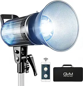Gvm 100W Led Video Light,Cri 97 Dimmable Spotlight,App Control Continuou... - $407.99