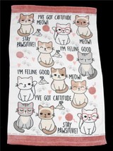 CATS &quot;I&#39;VE GOT CATTITUDE * MEOW * I&#39;M FELINE GOOD *PAWSITIVE&quot; Mice HAND ... - $14.99