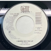 Color Me Badd I Wanna Sex You Up / (Freeze Mix) 45 Hip Hop Soul 1991 Giant - £7.80 GBP