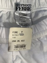 Gianfranco Ferre MEN&#39;s White Logo Cotton Stretch BRIEFS Underwear Size 2XL Italy - £14.04 GBP