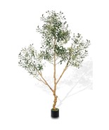 Artificial Olive Tree Tall Fake Potted Natural Silk Tree With Planter La... - £150.60 GBP